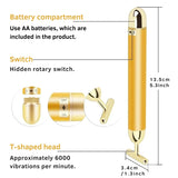 Luxury Skincare 24K Gold Energy Electric Facial Massager Roller (50% OFF)