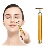 Luxury Skincare 24K Gold Energy Electric Facial Massager Roller (50% OFF)
