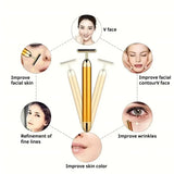 Luxury Skincare 24K Gold Energy Electric Facial Massager Roller (50% OFF)